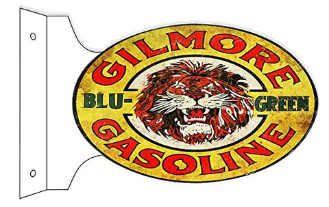 Gilmore Motor Oil Reproduction Flange Gas Station Sign 12x18 Oval