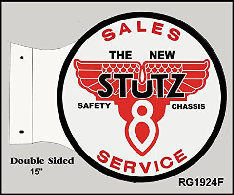 Stutz Sales And Service Flange Reproduction Sign 15x171/2