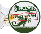 Sinclair Motor Oil Reproduction Flange Metal Sign 15×17.5