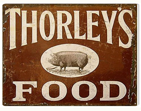 Nostalgic Thorleys Food Reproduction Sign 9x12