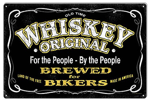 Whiskey Original Reproduction Man Cave Large Bar Metal Sign 16×24