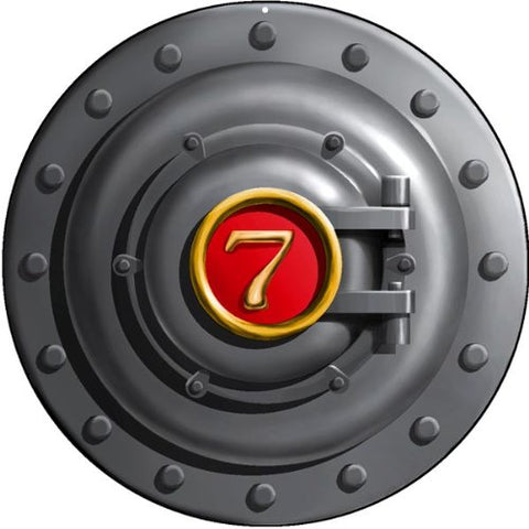 Railroad Engine Door Sign 14 Round