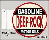 Deep Rock Motor Oil Flange Reproduction Sign 15x171/2