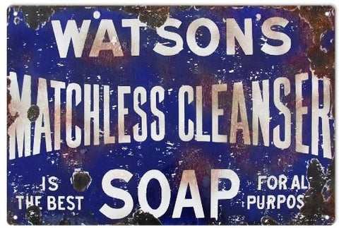 Reproduction Watson Soap Sign