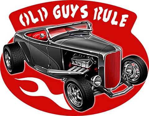 Old Guys Rule Cut Out 3D Effect By Scott Siebel Metal Sign 16.3×21