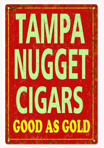 Tampa Nugget Cigars Reproduction Sign 12x18