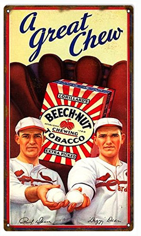 Vintage Beech Nut Tobacco Reproduction Sign 8x14