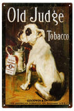 Reproduction Old Judge Tobacco Sign