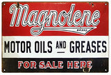 Reproduction Magnolene Motor Oils And Greases Large Sign 16x24