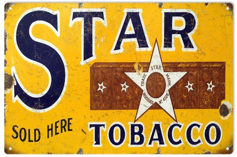 Reproduction Star Tobacco Sign