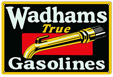 Wadhams Gasoline Fuel Motor Oil Reproduction Large Sign 16x24