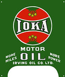 IOKA Motor Oil Reproduction Garage Shop Metal Sign 23x27