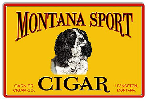 Montana Sport Tobacco Reproduction Cigar Metal Sign 12×18