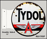 Reproduction Tydol Flange Sign 15x171/2