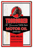 Thorobred Motor Oil Reproduction Garage Shop Metal Sign 16×24