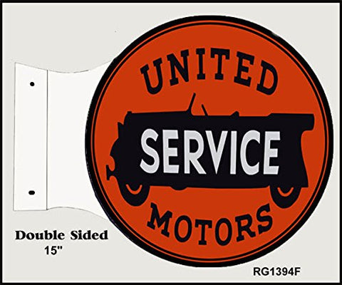 Reproduction United Motors Service Flange Sign 15x171/2