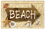 To Beach Seashell Sign 9x12