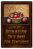 Reproduction Apples Sign 8x14