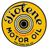 Tiolene Motor Oil Reproduction Garage Art Metal Sign 18×18