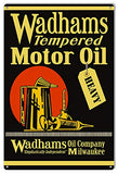 Wadhams Tempered Motor Oil Reproduction Garage Shop Metal Sign12x18