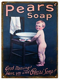 Nostalgic Pears Soap Reproduction Sign 9x12