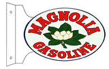 Magnolia Gasoline Flange Motor Oil Oval Sign 12x18