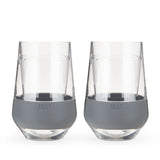 Wine FREEZE XL Cooling Cups in Gray (set of 2) by HOST