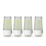 Champagne FREEZE Cooling Cups (set of 4) in Glitter Set by