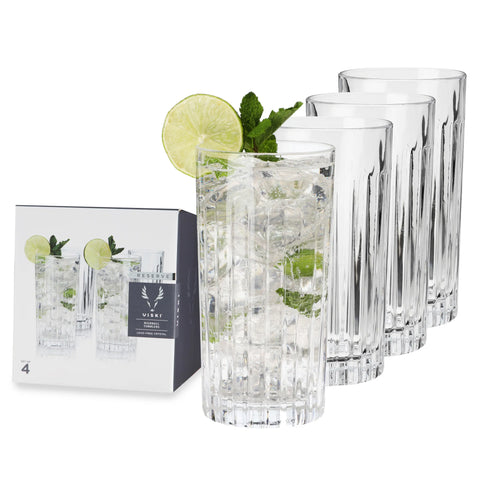 Reserve European Crystal Highball Tumblers by Viski