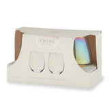 Luster Stemless Wine Glass Set by Twine