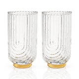 Gatsby Highball Glasses by Viski