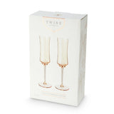 Tulip Champagne Flute in Amber by Twine Living