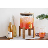 Modern Manor Wood & Glass Drink Dispenser by Twine Living