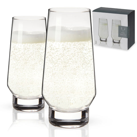 Weighted Stemless Champagne Flutes by Viski