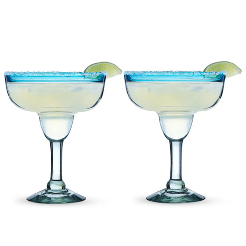 Primavera Recycled Margarita Glass Set by Twine Living