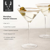 Meridian Martini Glasses (Set of 2) by Viski