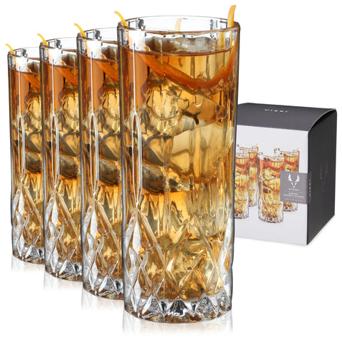 Admiral Highball Glasses, set of 4