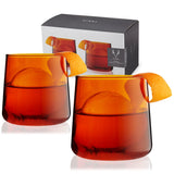 Amber Aurora Cocktail Tumblers (set of 2)