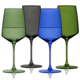 Reserve Nouveau Crystal Wine Glasses by Viski