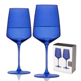 Reserve Nouveau Crystal Wine Glasses by Viski