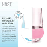 Wine FREEZE XL Cooling Cups Set HOST