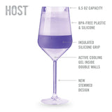 Wine FREEZE Stemmed Cooling Cups Set by HOST