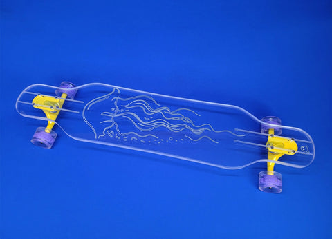 Jellyfish Skateboard - Color: Yellow  | Size: 40 IN | Pack Of: 1 | Style: Jellyfish 40