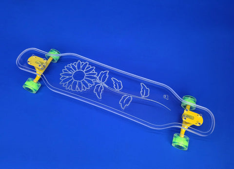 Sunflower Skateboard - Color: Yellow  | Size: 40 IN | Pack Of: 1 | Style: Sunflower 40