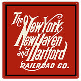 New York New Haven Hartford Railroad Reproduction Sign 12x12