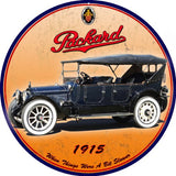 Reproduction Packard 1915 Automobile Sign 14 Round