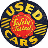 Reproduction Used Car Sign 14 Round