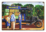 Nostalgic Fresh Produce Automobile Sign