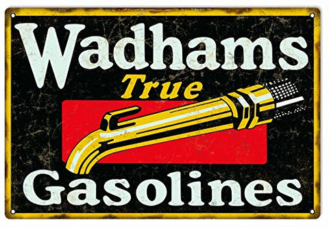 Reproduction Wadhams Gasoline Motor Oil Large Sign 16x24