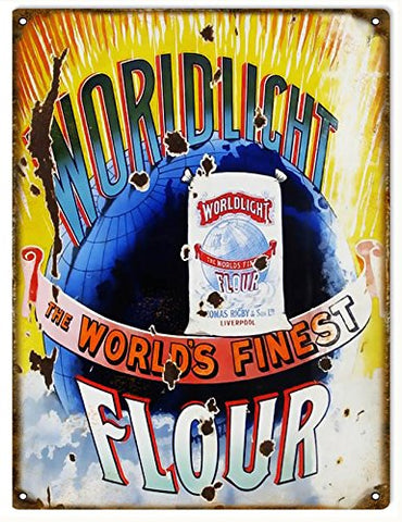 Nostalgic Worldlight Flour Reproduction Sign 9x12